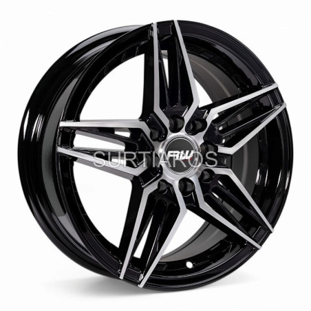 Aro 15x6.5" 8x100/114.3 ET35 CB73.1 Negro Maquinado