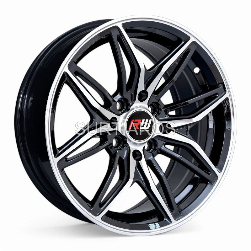 Aro 15x7" 8x100/114.3 ET35 CB73.1 Negro Maquinado
