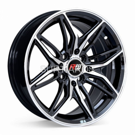 Aro 15x7" 8x100/114.3 ET35 CB73.1 Negro Maquinado