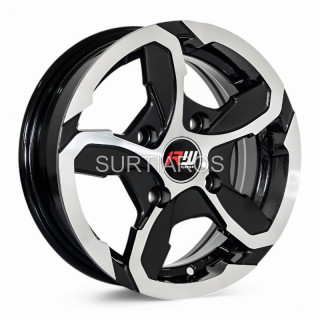 Aro 13x5.5" 4x114.3 ET35 CB73.1 Negro Maquinado