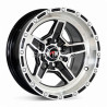 Aro 13x6" 8x100/114.3 ET0 CB73.1 Negro Maquinado con Remaches