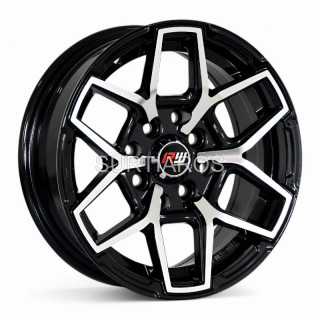 Aro 13x6" 8x100/114.3 ET15 CB73.1 Negro Maquinado