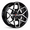 Aro 13x6" 8x100/114.3 ET15 CB73.1 Negro Maquinado