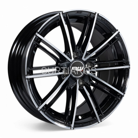 Aro 15x7.5" 4x100 ET35 CB73.1 Negro Maquinado