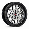 Aro 13x6" 8x100/114.3 ET15 CB73.1 Negro Maquinado con Aro Pulido