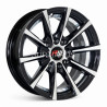 Aro 13x5.5" 8x100/114.3 ET15 CB73.1 Negro Maquinado con Detalle