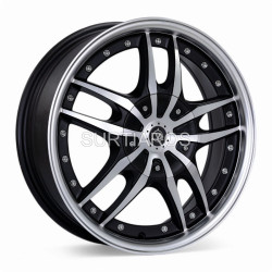 Aro 16x7" 8x100/114.3 ET38 CB73.1 Negro Maquinado con Labio Pulido