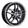 Aro 16x7" 8x100/114.3 ET38 CB73.1 Negro Maquinado con Labio Pulido