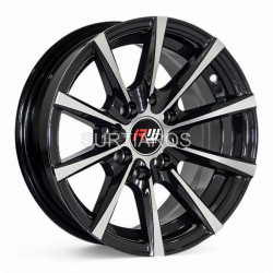 Aro 13x5.5" 8x100/114.3 ET15 CB73.1 Negro Maquinado