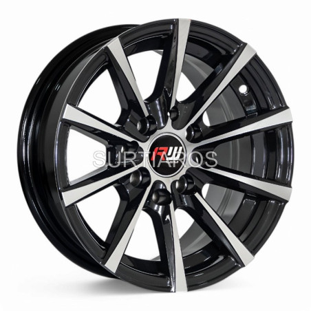 Aro 13x5.5" 8x100/114.3 ET15 CB73.1 Negro Maquinado