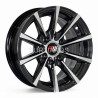 Aro 13x5.5" 8x100/114.3 ET15 CB73.1 Negro Maquinado
