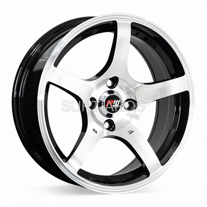 Aro 15x7.25" 4x100 ET30 CB73.1 Negro Maquinado