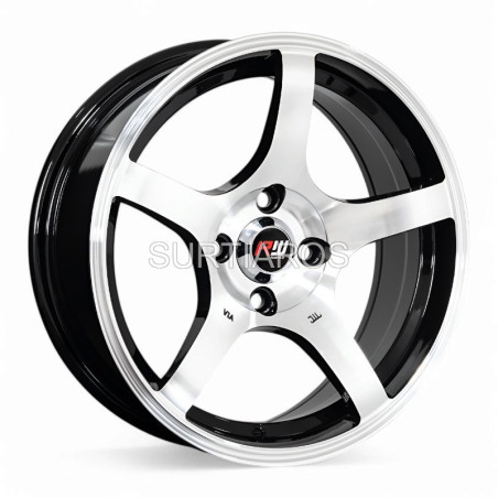 Aro 15x7.25" 4x100 ET30 CB73.1 Negro Maquinado