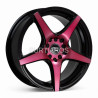 Aro 16x7" 10x100/114.3 ET30 CB73.1 Negro con Detalle Rojo