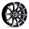 Aro 14x6.5" 8x100/114.3 ET10 CB73.1 Negro Maquinado con Detalle