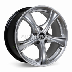 Aro 18x8" 5x120 ET35 CB73.1 Hiper Plateado con Aspas Cromadas