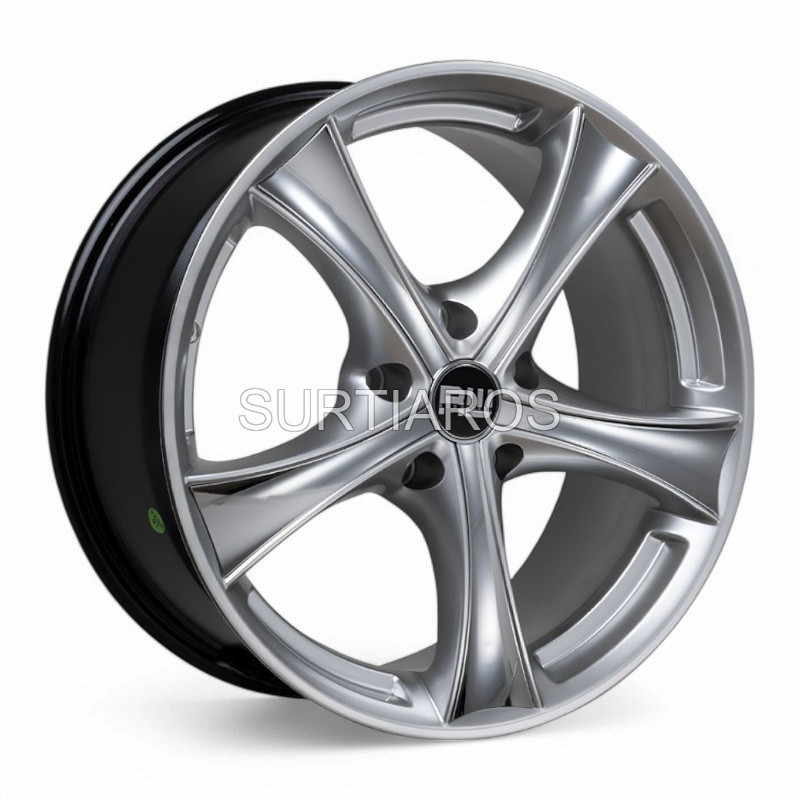 Aro 18x8" 5x120 ET35 CB73.1 Hiper Plateado con Aspas Cromadas