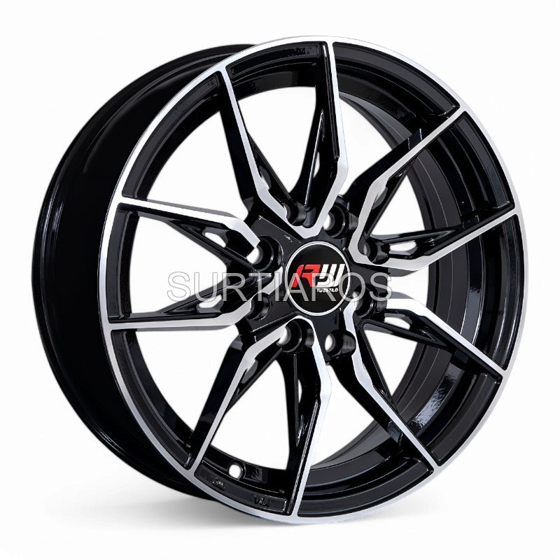 Aro 14x5.5" 8x100/114.3 ET38 CB73.1 Negro Maquinado