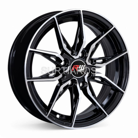 Aro 14x5.5" 8x100/114.3 ET38 CB73.1 Negro Maquinado