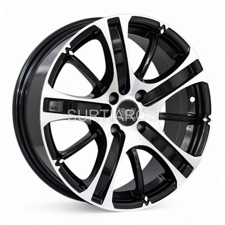 Aro 16x7" 4x100 ET18 CB67.1 Negro Maquinado