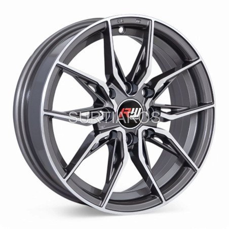 Aro 14x5.5" 8x100/114.3 ET38 CB73.1 Gris Oscuro Maquinado