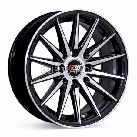 Aro 14x6" 8x100/114.3 ET25 CB73.1 Negro Maquinado