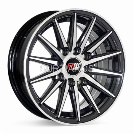 Aro 13x5.5" 8x100/114.3 ET30 CB73.1 Negro Maquinado