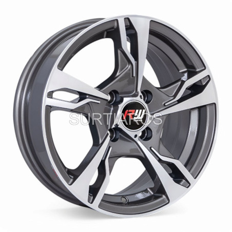Aro 14x6" 4x100 ET35 CB73.1 Gris Oscuro Maquinado