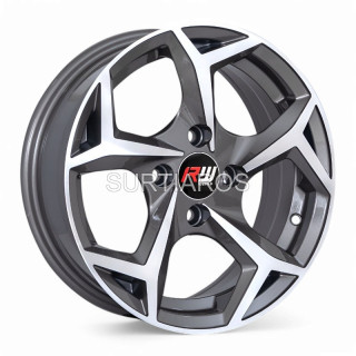 Aro 14x6" 4x100 ET35 CB73.1 Gris Oscuro Maquinado