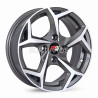 Aro 14x6" 4x100 ET35 CB73.1 Gris Oscuro Maquinado