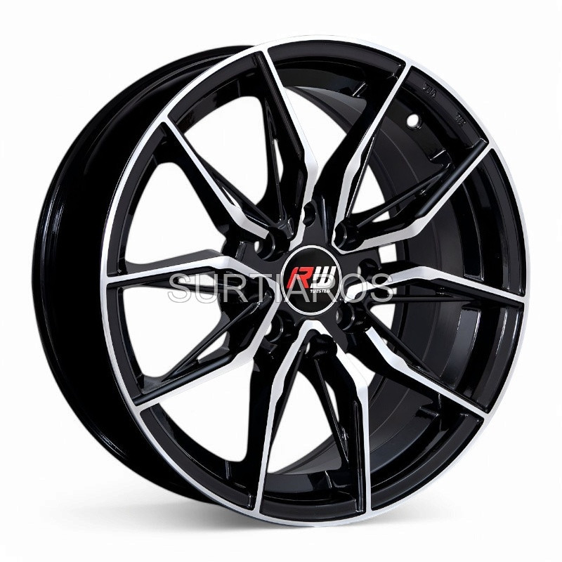 Aro 15x6.5" 8x100/114.3 ET38 CB73.1 Negro Maquinado