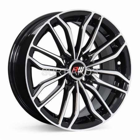 Aro 15x7" 4x100 ET40 CB73.1 Negro Maquinado