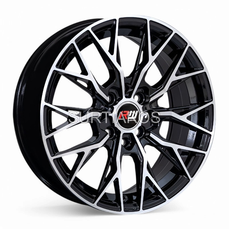 Aro 15x6.5" 8x100/114.3 ET38 CB73.1 Negro Maquinado