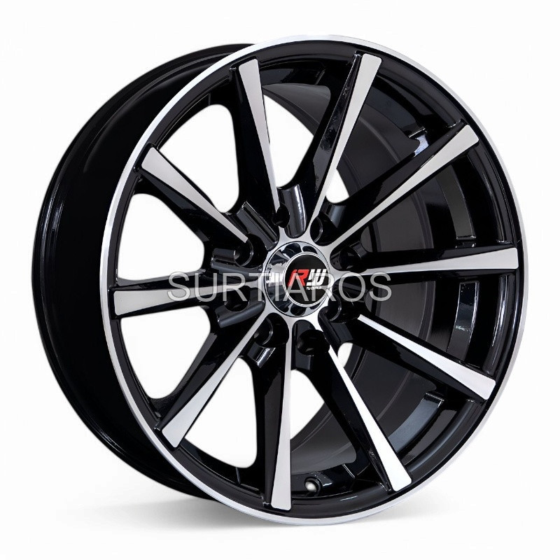 Aro 15x7.5" 8x100/114.3 ET30 CB73.1 Negro Maquinado