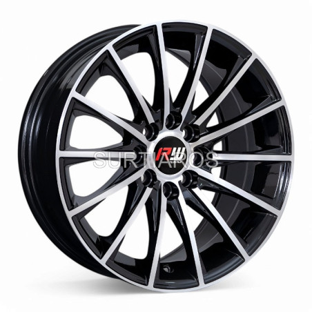 Aro 15x7" 8x100/108 ET35 CB73.1 Negro Maquinado