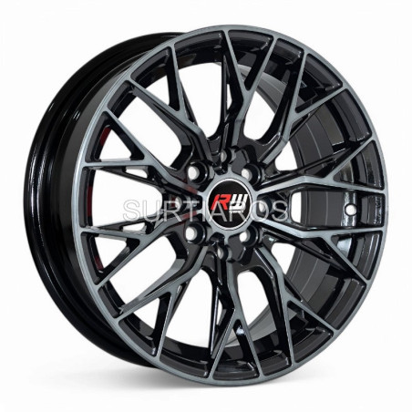 Aro 15x6.5" 8x100/114.3 ET38 CB73.1 Negro Maquinado