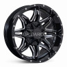 Aro 20x9" 12x135/139.7 ET-12 CB110.5 Negro Fresado