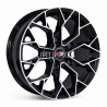 Aro 18x8" 5x108 ET20 CB73.1 Negro Mate Maquinado