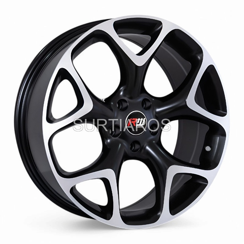 Aro 19x8" 5x114.3 ET40 CB73.1 Negro Mate Maquinado