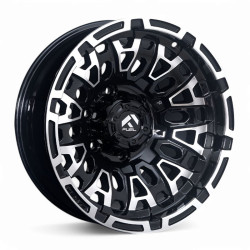 Aro 16x9" 6x139.7 ET0 CB110.1 Negro Maquinado