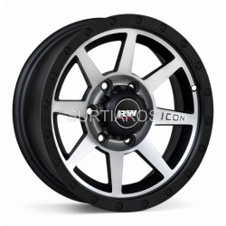 Aro 16x8" 6x139.7 ET0 CB110 Negro Mate Maquinado