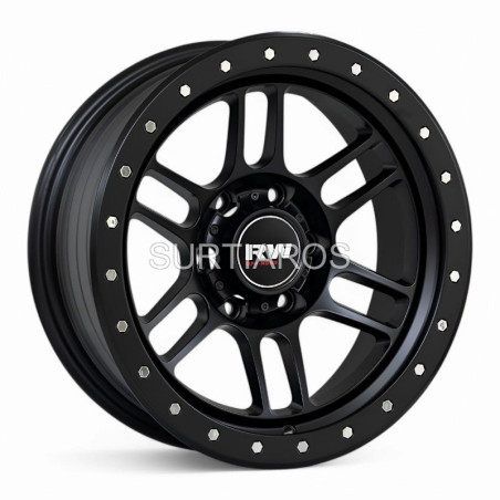 Aro 17x9" 6x139.7 ET-12 CB108.2 Negro Mate con Remaches