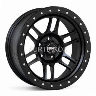 Aro 17x9" 5x114.3 ET-12 CB73.1 Negro Mate con Remaches
