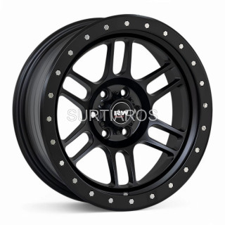 Aro 17x9" 6x114.3 ET-12 CB66.1 Negro Mate con Remaches