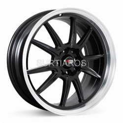 Aro 17x7.5" 8x100/114.3 ET42 CB73.1 Negro Mate con Labio Pulido