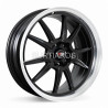 Aro 17x7.5" 8x100/114.3 ET42 CB73.1 Negro Mate con Labio Pulido