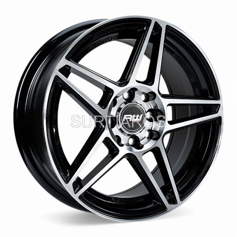 Aro 15x7" 8x100/114.3 ET35 CB73.1 Negro Maquinado