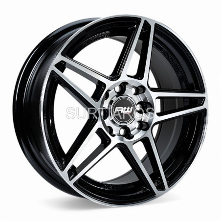 Aro 15x7" 8x100/114.3 ET35 CB73.1 Negro Maquinado