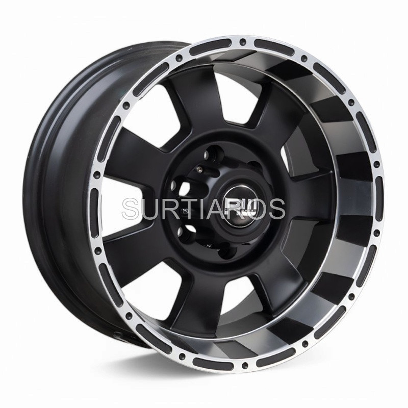Aro 17x9" 6x135 ET12 CB110.5 Negro Mate Maquinado
