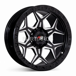 Aro 18x9" 6x139.7 ET-5 CB110 Negro Fresado